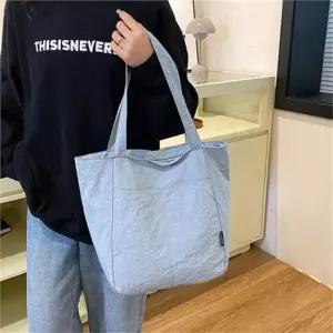빅사이즈 여성 숄더백 나일론 여성 쇼퍼 데일리 가벼운 여행용