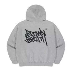 브라운브레스 TAG HOOD ZIP UP 멜란지 그레이 EVR BLWMHZB01 MG