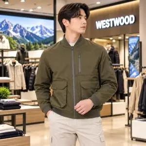 [롯데백화점]웨스트우드 남자 가을 봄버 방풍자켓 WO3MTJW213