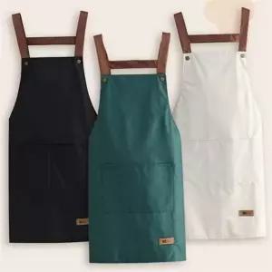 주방용 앞치마 남녀공용 주머니형 단체용 h형 방수 앞치마 요리용 작업용 실용적 어린이집 깔끔한 베이킹