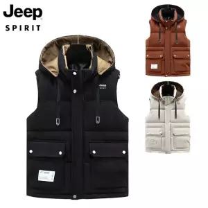 지프 JEEP SPIRIT 아웃도어 패딩조끼 겨울  다기능 패딩조끼
