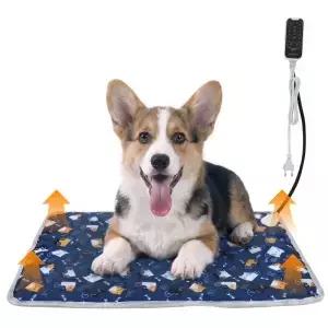 강아지용 전기 담요 애완동물용 난방 패드 방수 기능이 있는 강아지/고양이용 침대 의자 매트 온도 조절