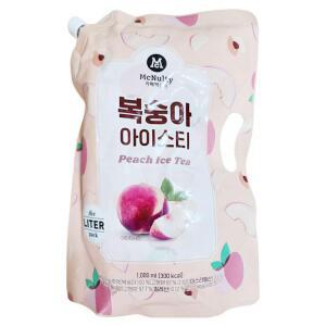 복숭아 아이스티 베이스 원액 농축액 1L/카페맥널티