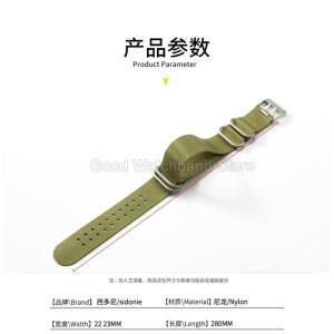 Luminox 3051 3080 3150 모델 나일론 시계 밴드 통기성 더블 홀 디자인 22 23mm 블랙 아미 그린 스테인레스