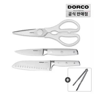 [주방특가전20%] 도루코 클래식 리미티드 화이트 주방칼 3종세트 (다용도식도+과도+가위)
