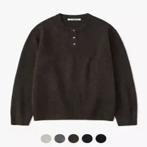 수아레 SUARE XXL 추가 데일리 헨리넥 니트 - COLOR