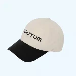 베루툼 VERUTUM 프론트 로고 투톤 바이오워싱 모자 캡모자 볼캡 야구모자 블랙 HW BC009B IVBK 4931739