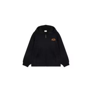 겨울 공용 플리스 레귤러핏 기모 후드 집업PKG4TC3021 BK