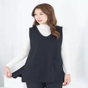 [모슬린]엄마옷 조끼 브이넥 롱 체형커버 609FGH149 마담/중년여성/빅사이즈/50대/60대