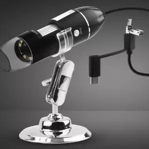 휴대폰 USB LED 정밀 1000배 라이트 현미경 확대경 스마트폰망원경 소형콘서트장 AwWFFFZBW