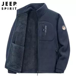 지프스피릿 JEEP SPIRIT 남성 겨울 후리스 플리스 집업 남자 캐주얼 패션 재킷 기모안감 2318