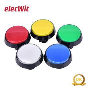 아케이드 버튼 5 색 LED 조명 램프 60MM 큰 라운드 비디오 게임 플레이어 푸시 스위치
