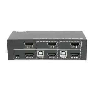 [하프클럽/알티피아]컴퓨터공유기 KVM스위치 2개포트 HDMI USB 연결기