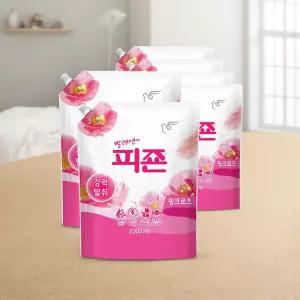 피죤 강력탈취 섬유유연제 레귤러 핑크로즈 2.3L 6개