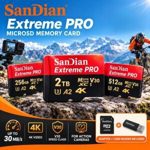 고속 1TB  2TB 메모리 카드  플래시 안정적인 마이크로 TF SD 클래스 10 저장 (PC용)