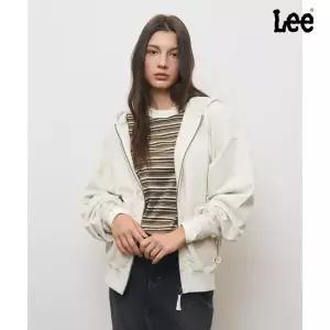 [매장정품] 리 LEE USA 라벨 코튼 후드 집업 오트밀 LE2603HZ17OT