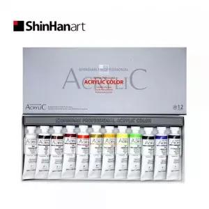신한 화재료 화구 릴물감 20ml 아크릴컬러 물감 미술용품 아크릴 12색
