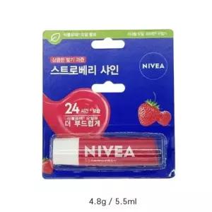 [BZJL3MM8_4C]니베아 립케어 스트로베리 샤인 입술 생기