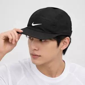 나이키 드라이핏 플라이 언스트럭처 스우시 캡 블랙 FB5624-010
