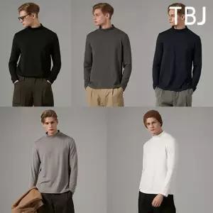 TBJ 남성 기모 터틀넥 티셔츠 5종
