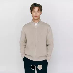 [지오다노] 12gg 이중직 목넥 풀집 가디건 055507