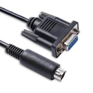 미쓰비시 Q 시리즈 PLC 프로그래밍 케이블 D-sub DB9 암 커넥터 RS232 시리얼-미니 DIN 6핀 변환 QC30R2와