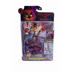 Jazwares Five Nights at Freddy u2019의 마술사 망글 컬렉터스 5인치 관절 피규어에 점프케어 기능과 야광 눈이 특징입니다