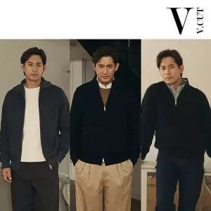 브이컷 인기 신상 26FW 남성 하찌 니트 집업 3종