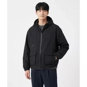 DIMITRI BLACK ASI 2WAY 어센틱 후드 윈드브레이커 자켓_블랙