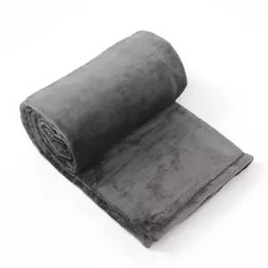 포근한 극세사담요 이불 150X200 다크그레이 블랭킷