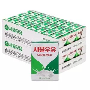 서울우유 멸 균우유 200ml 24입+24입 (2박스)