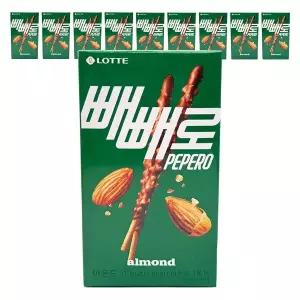 [하프클럽/롯데제과]롯데 빼빼로 아몬드 37g x 10개