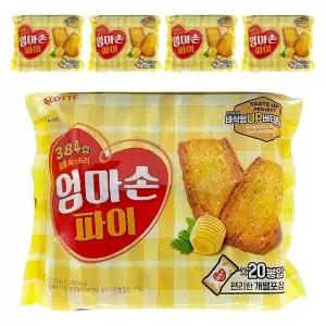 [하프클럽/롯데제과]롯데 엄마손파이 254g x 5개