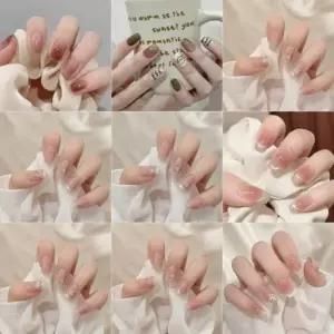 팁 손톱네일 네일스티커 붙이는네일 젤네일 세트 네일팁 간편한 부착형