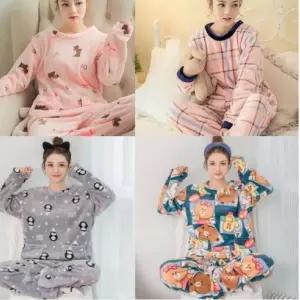 홈웨어 밍크 극세사 캐릭터 수면잠옷 프리사이즈 J-05E57 커플잠옷 파자마