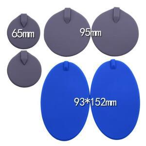 10Pcs 95mm/90x150mm 라운드 실리콘 전극 패드 원형 십 탄소 전극/실리콘 고무 기계