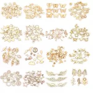 혼합 잎/동물/나비 칩 나무 컷 아웃 공예 Embellishments Scrapbooking 예술 웨딩 장식 mt2520