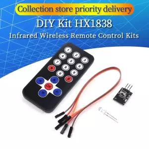 무선 송수신기적외선 IR 무선 원격 제어 모듈 키트 아두이노 라즈베리 파이용 DIY HX1838 1 로트