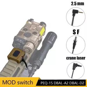 압력 원격 스위치 핫 키 정찰 조명 적외선 레이저 조준 무기 PEQ-15 DBAL-A2