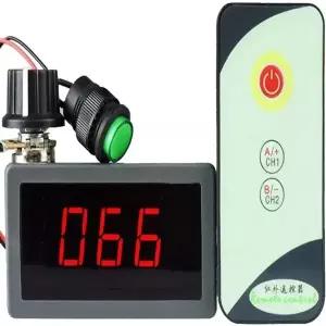PWM DC 모터 속도 컨트롤러 적외선 IR 리모컨 LED 디지털 디스플레이 거버너 무단 조절기 6-30V 5A
