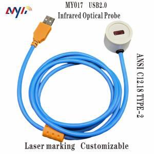 ANSI  2 통신 C12.18 USB2.0 - IR 적외선 TransData kWh 스마트 미터 판독용 범용 광학 프로브