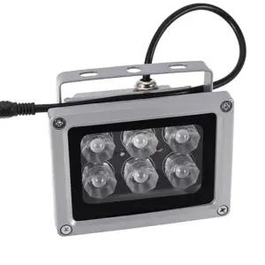 850nm 6 LED IR 조명 적외선 레이저  CCTV  카메라 채우기 빛 램프