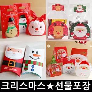 크리스마스 선물 포장 구디백 스티커 양말 간식 사탕 쿠키 택 띠지 / 상자 비닐 봉투 선물 포장 스티커/어린이집 생일 간식 답례품 구디백 포장지