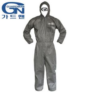 가드맨 G-1 원피스 작업복 2XL 회색 일회용 방진복 후드일체형 원피스 분진 비산먼지 안전 방진보호복 정비복 우수한 통기성 안전복