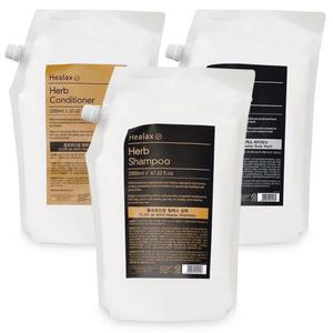 플로르드망 대용량 힐렉스 허브 샴푸 컨디셔너 바디워시 리필 2000ml