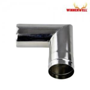 위너웰 화목난로 전용 스테인레스 90도 L자 연통 63mm