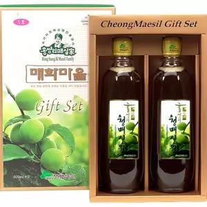 청매실원 선물세트 600ml x 2병 / 홍쌍리 매실 액기스 청 원액 엑기스 액 홍쌍리청매실원 선물6호