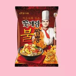빙그레 꽃게랑불짬뽕맛 70g x16(1박스)