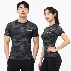 ROKA 신형 블랙 멀티캠 로카 반팔 티셔츠 반팔티 로카