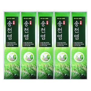 메디안 소금 잇몸 송천염 치약 120g x 5개